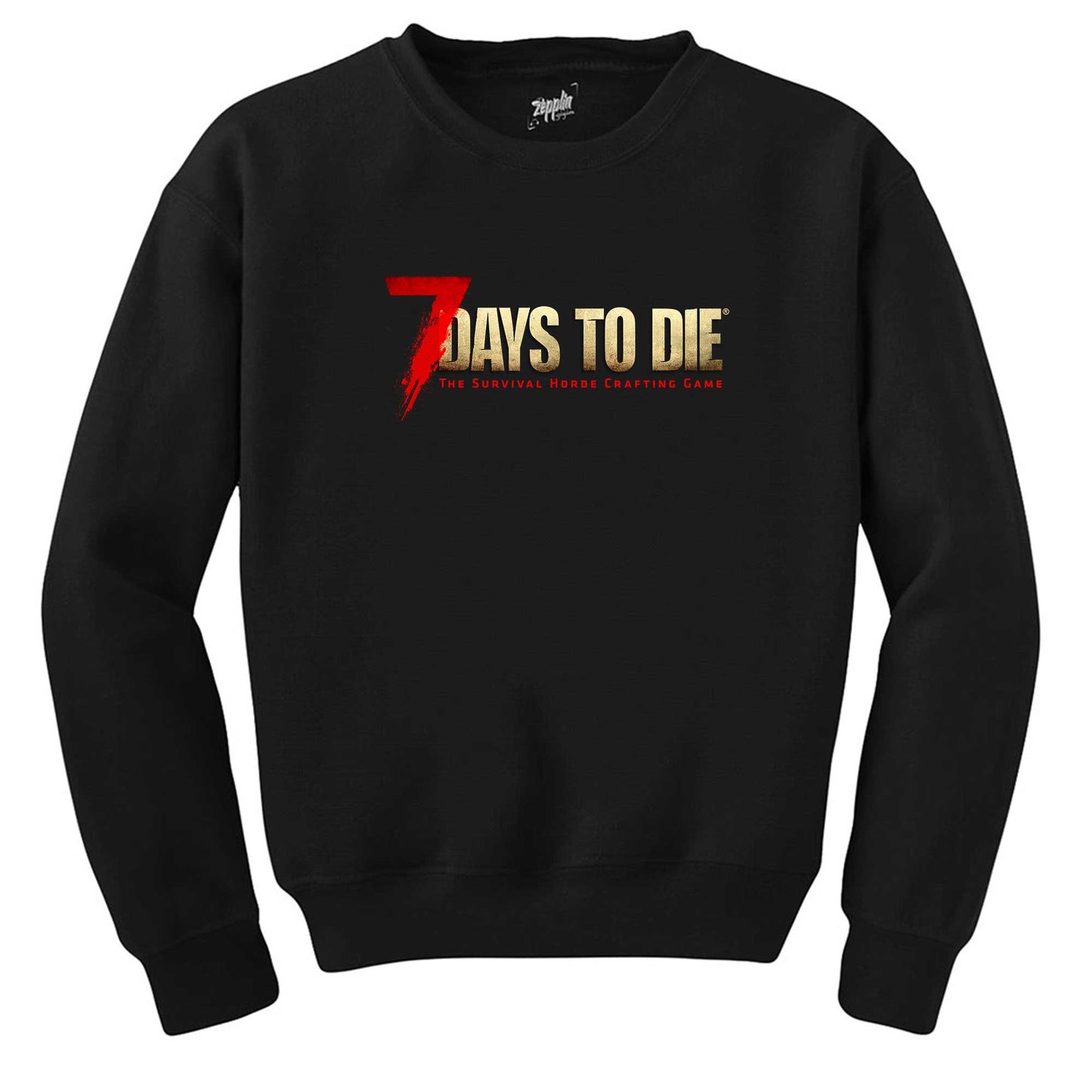 7 Days To Die Logo Siyah Sweatshirt