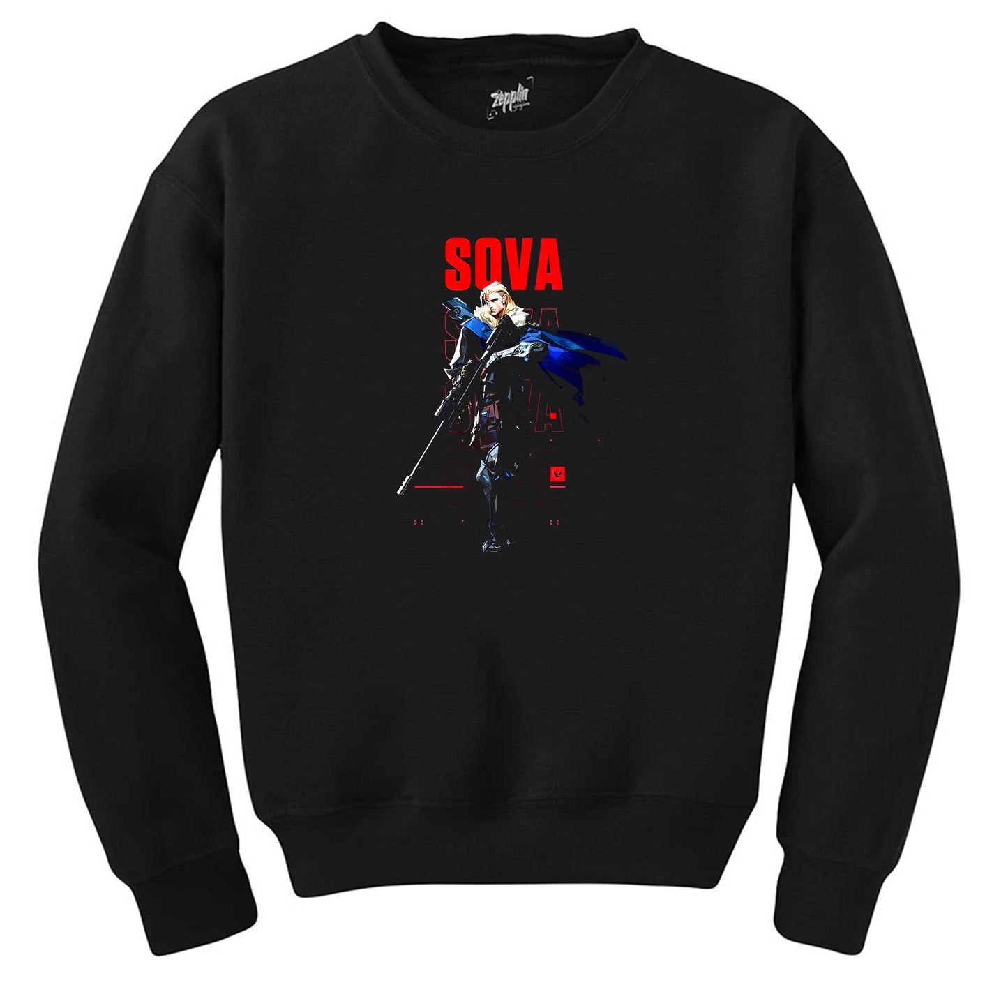 Valorant Sova Siyah Sweatshirt