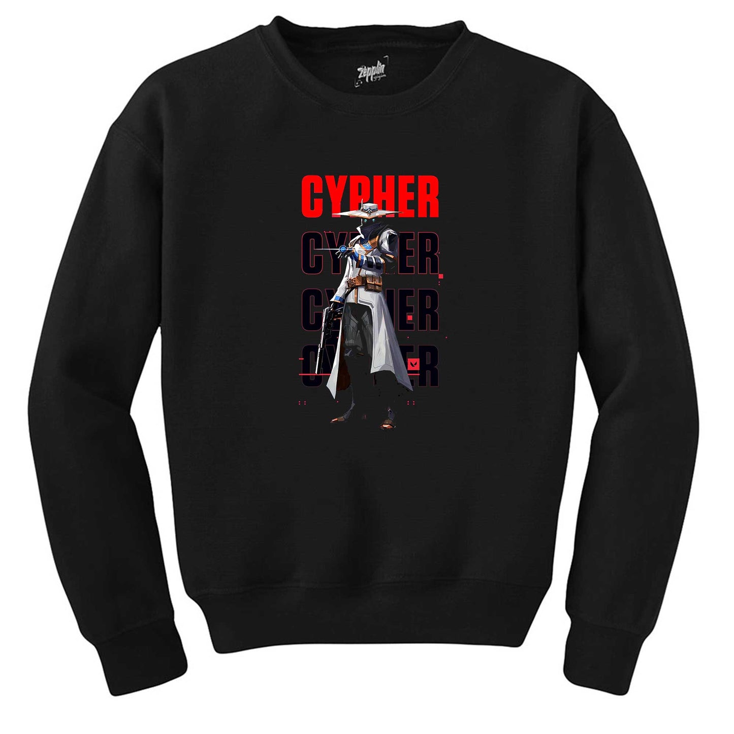 Valorant Cypher Siyah Sweatshirt