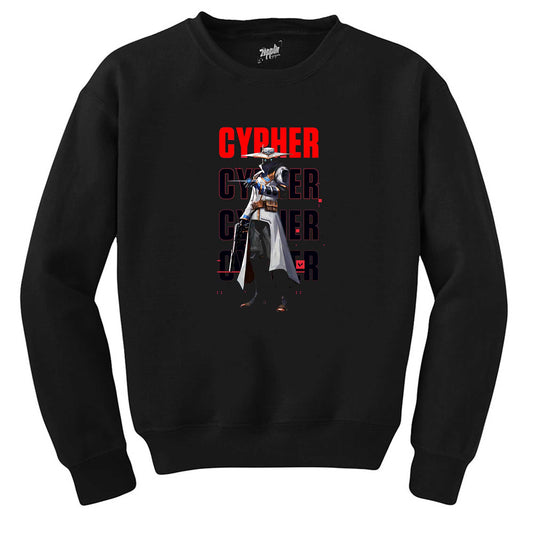 Valorant Cypher Siyah Sweatshirt