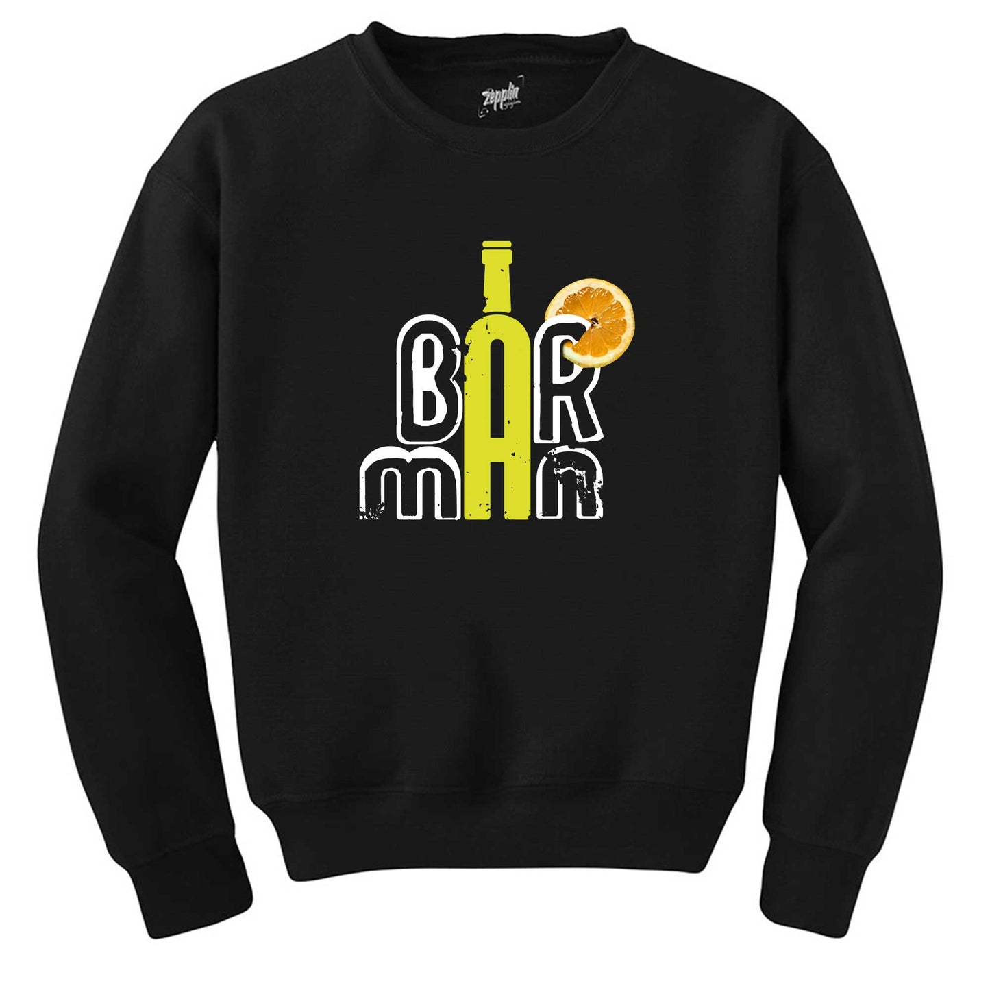 Barman Text Siyah Sweatshirt