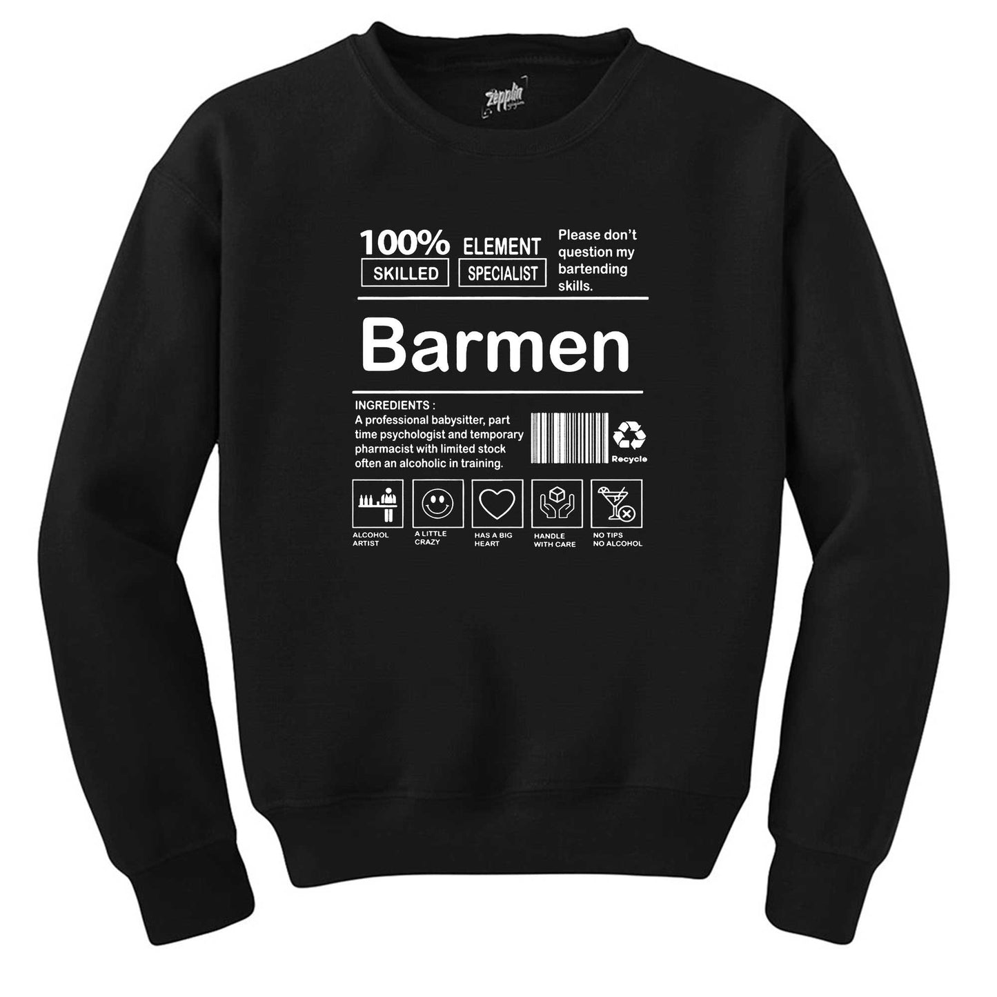 Barmen Siyah Sweatshirt