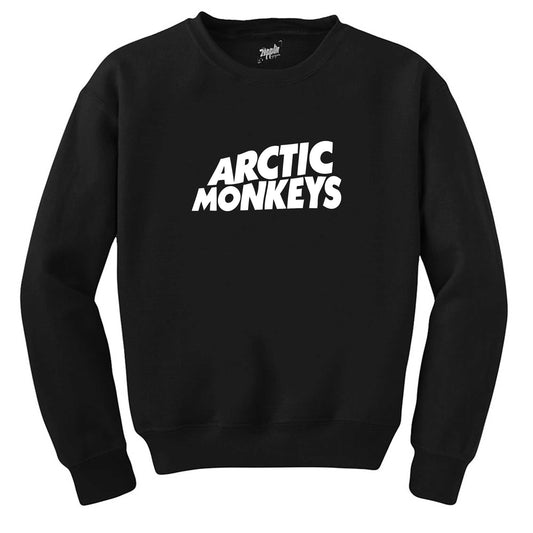 Artic Monkeys White Logo Siyah Sweatshirt