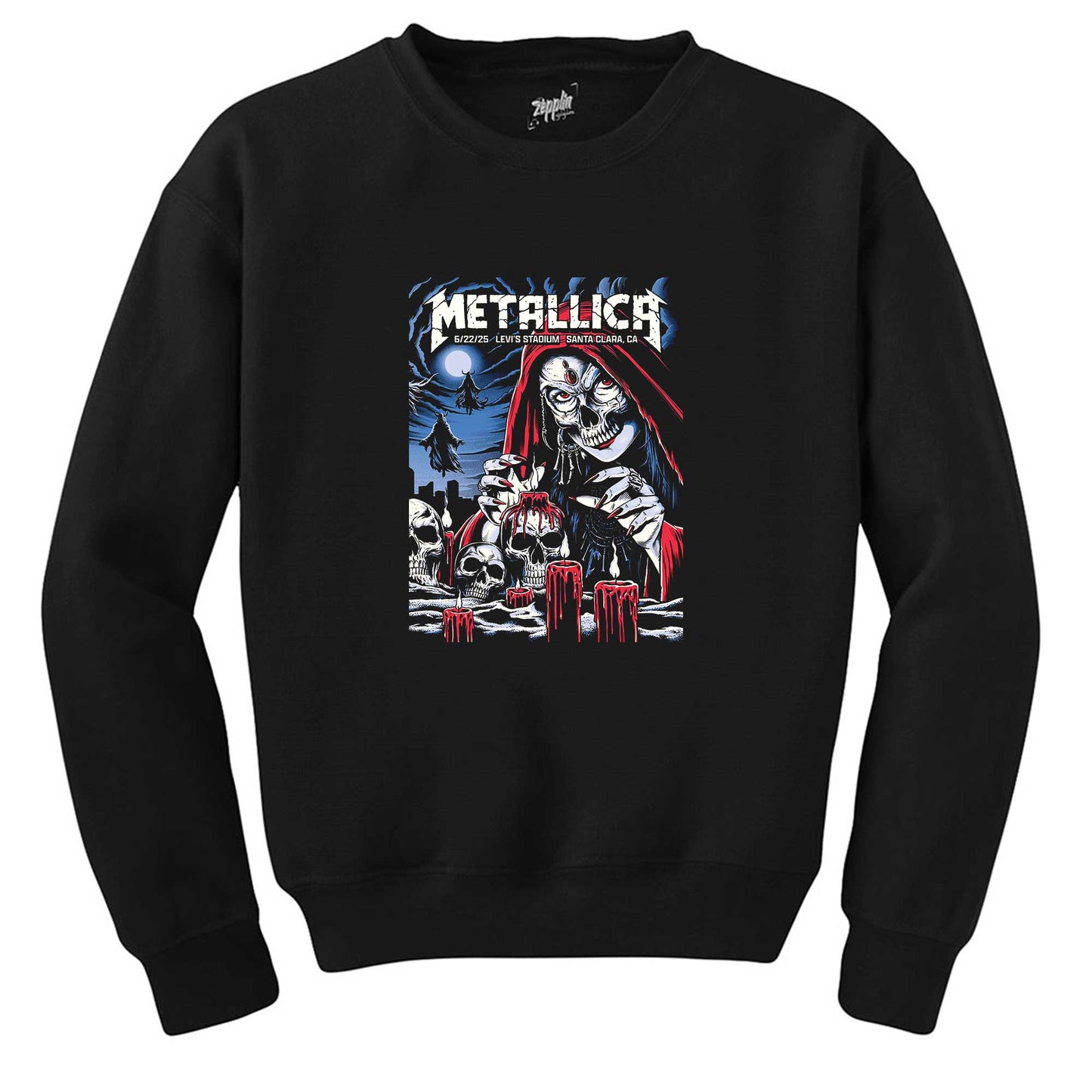 Metallica 2025 Tour Siyah Sweatshirt