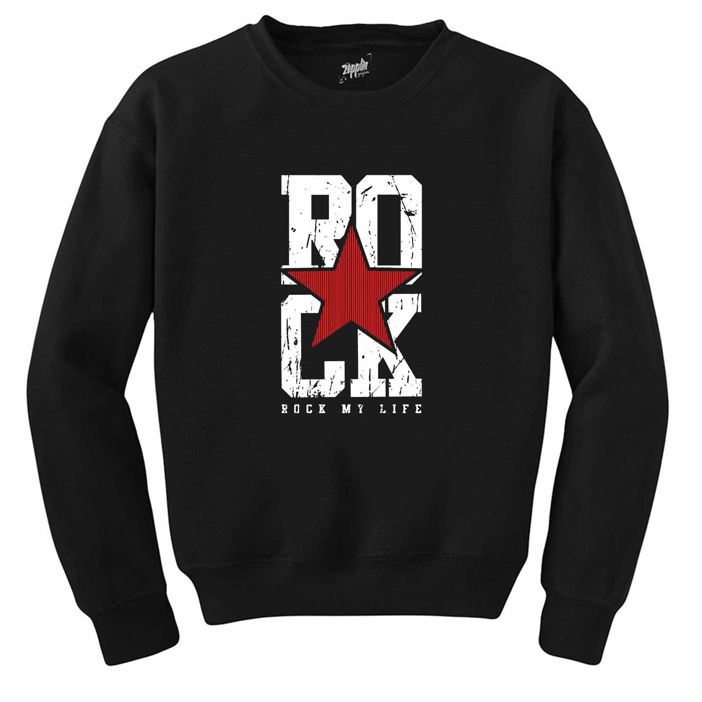Rock My Life Siyah Sweatshirt