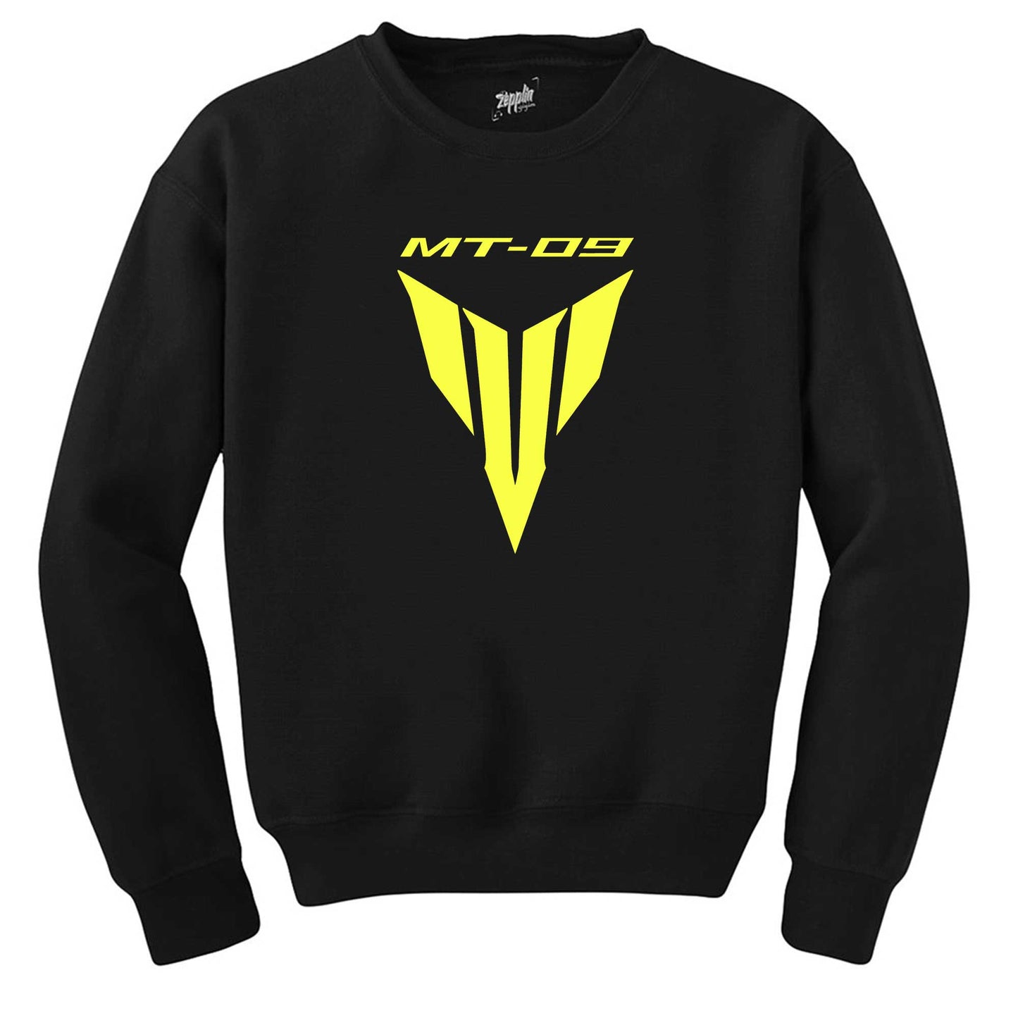 Yamaha MT 09 Logo Text Siyah Sweatshirt