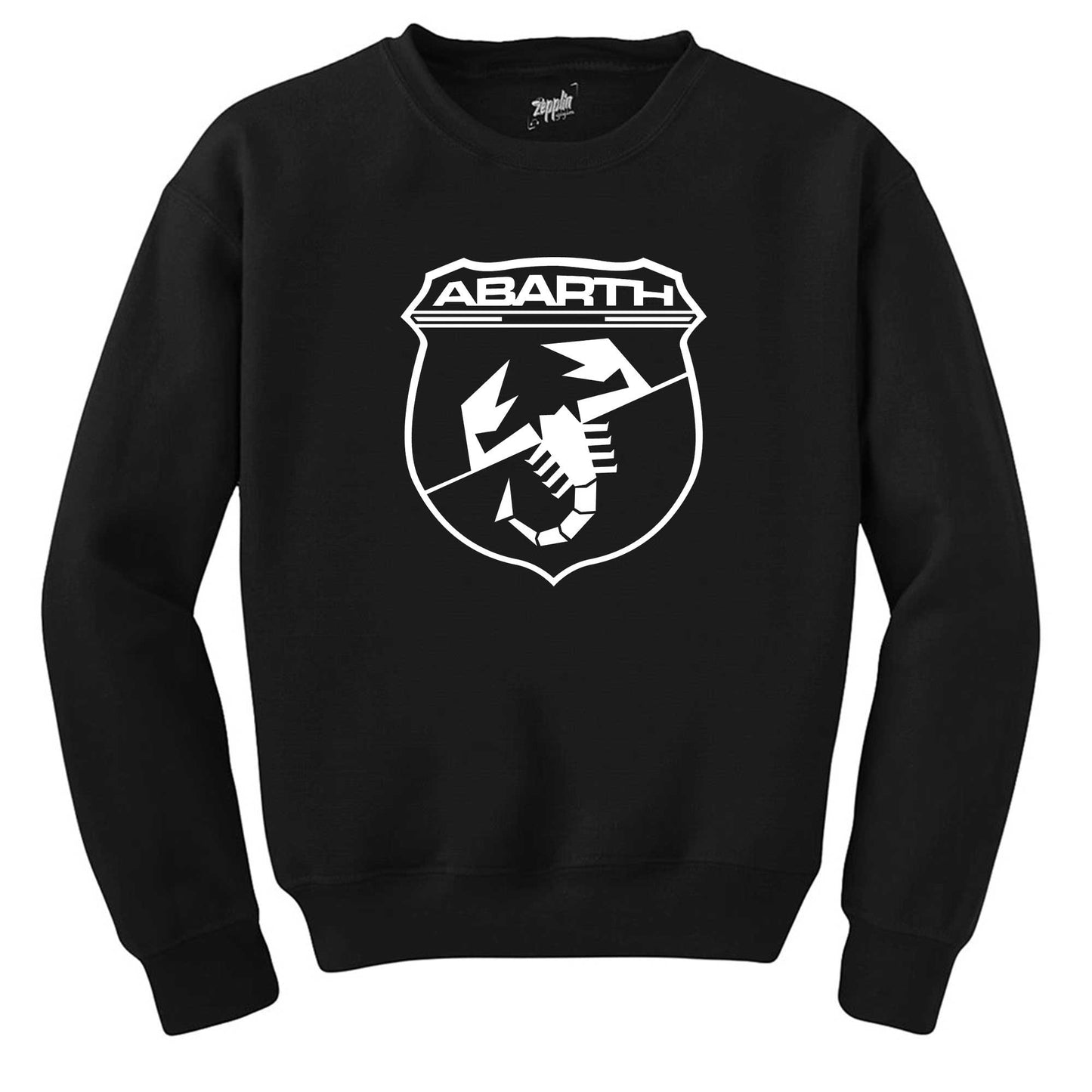 Abarth White Logo Siyah Sweatshirt