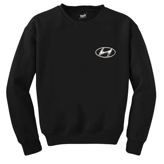 Hyundai  Logo Siyah Sweatshirt