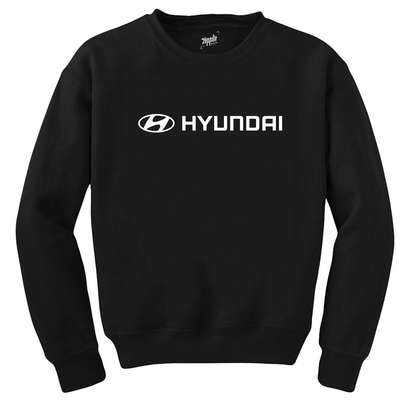 Hyundai  Text Logo Siyah Sweatshirt