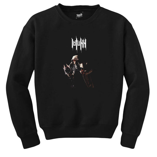 Iotunn Logo Jón Aldara Siyah Sweatshirt