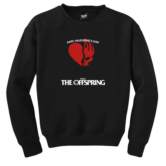 The Offspring Anti Valentine's Day Siyah Sweatshirt