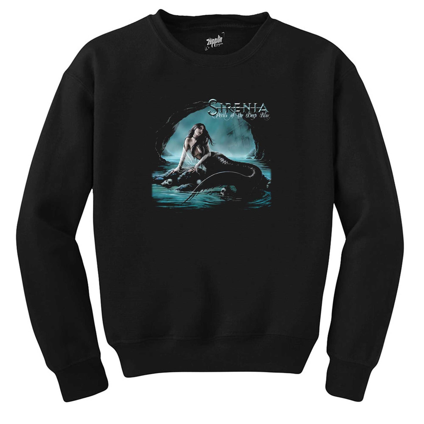 Sirenia Perils Of The Deep Blue Siyah Sweatshirt