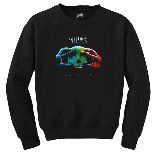 In Flames Battles Siyah Sweatshirt