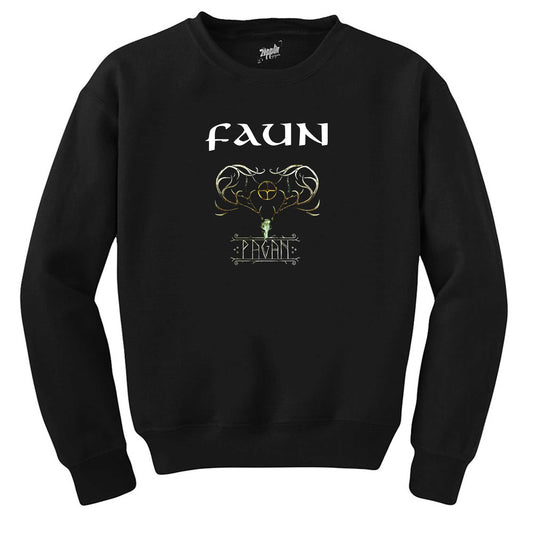 Faun Pagan Siyah Sweatshirt