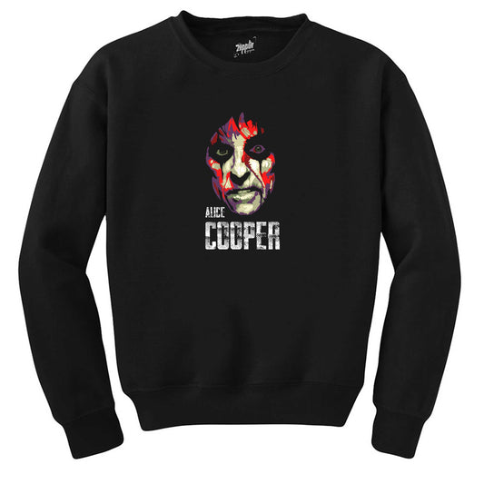 Alice Cooper Silüet Siyah Sweatshirt