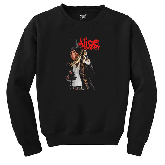 Alice Cooper Snake Siyah Sweatshirt