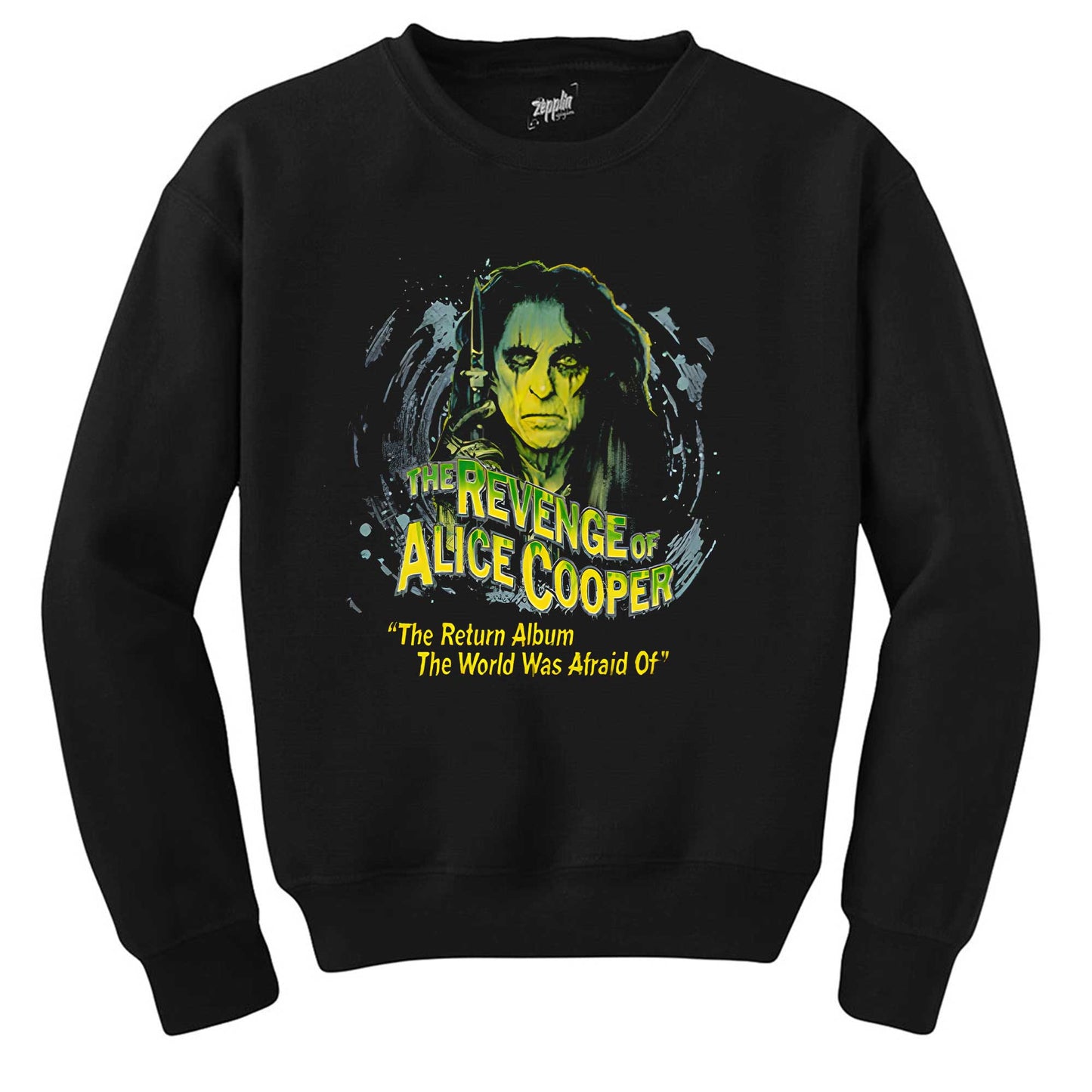 Alice Cooper The Revenge of Face Siyah Sweatshirt