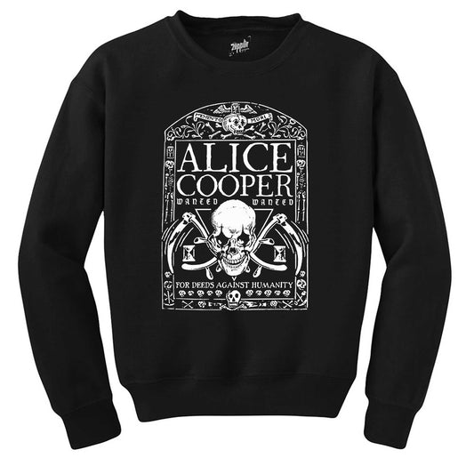 Alice Cooper Memento Mori Siyah Sweatshirt