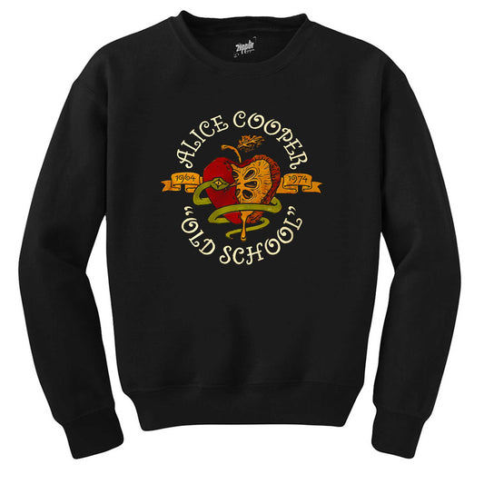 Alice Cooper Old School Siyah Sweatshirt