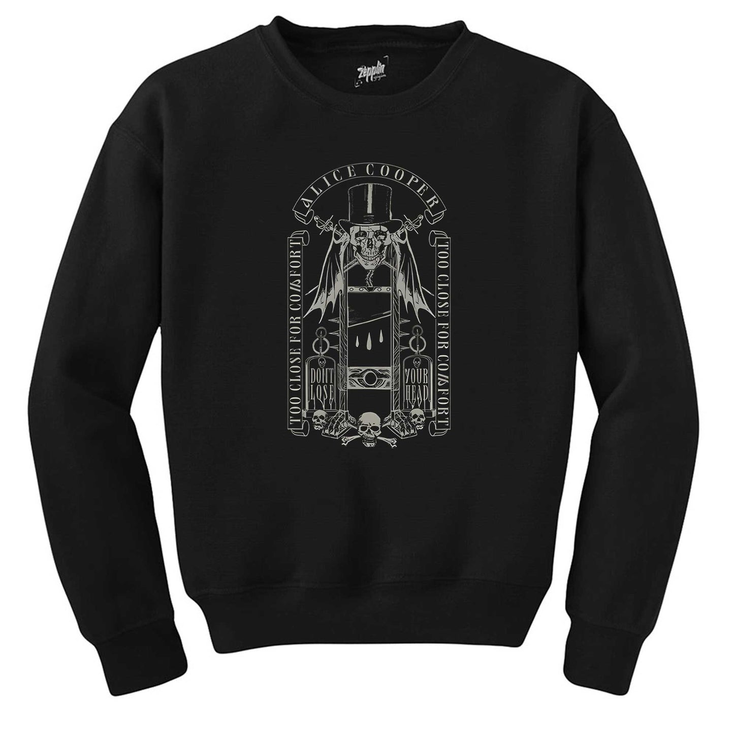 Alice Cooper Too Close For Comfort Siyah Sweatshirt