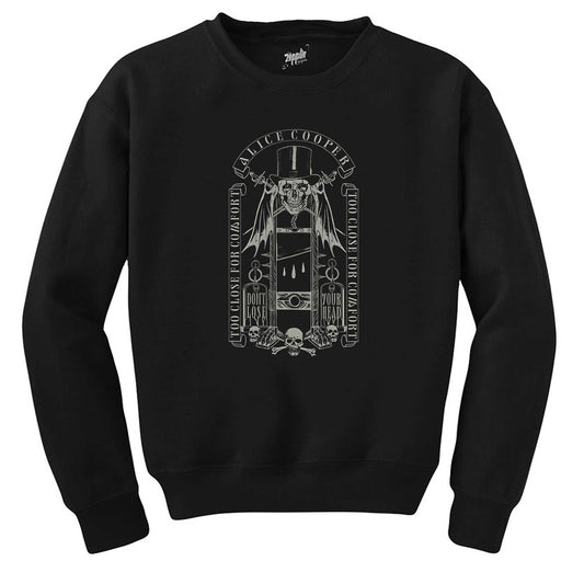 Alice Cooper Too Close For Comfort Siyah Sweatshirt