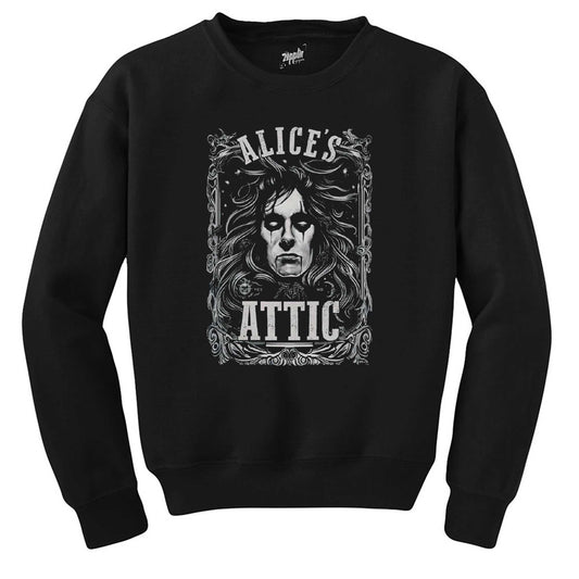 Alice Cooper Alice's Attic Siyah Sweatshirt