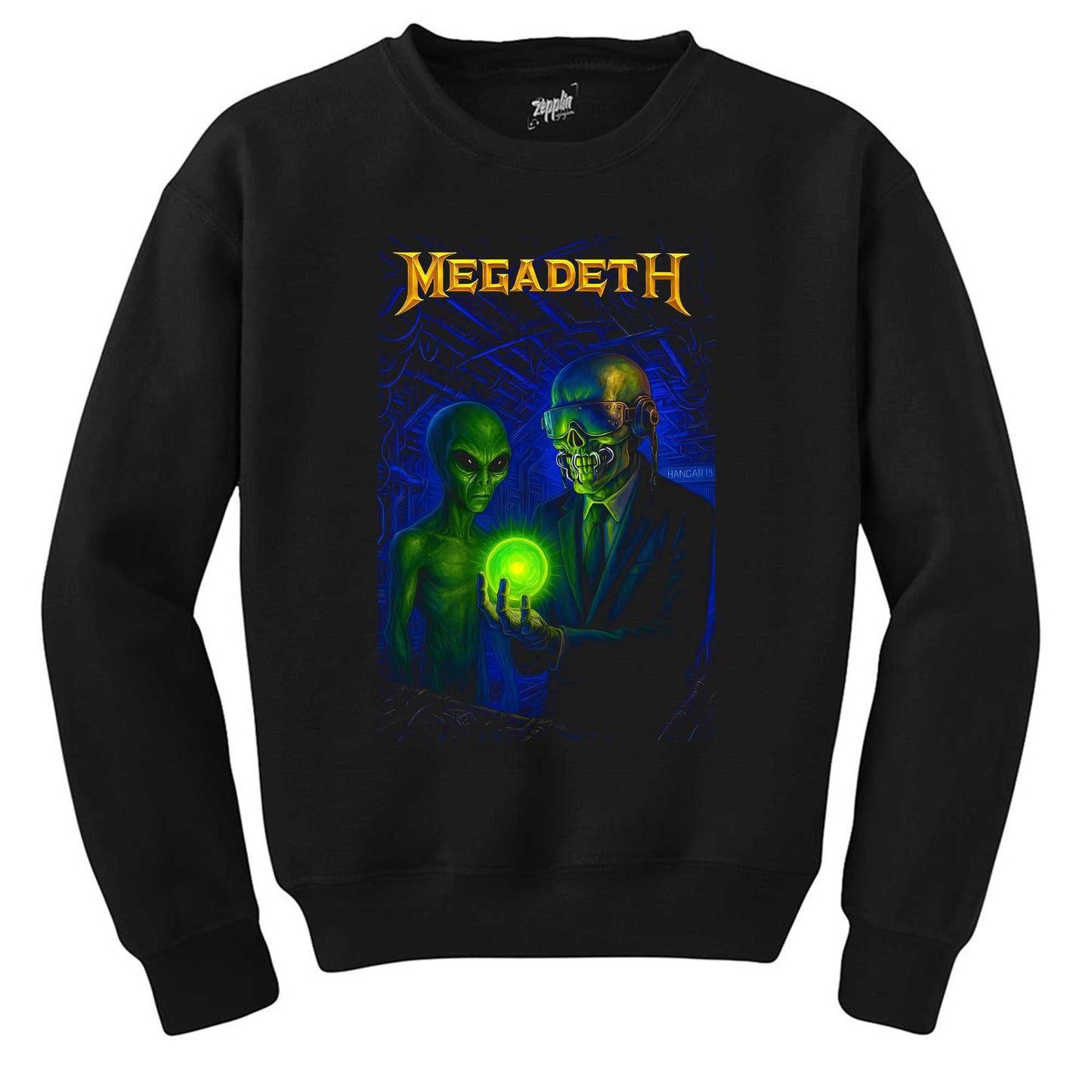 Megadeth Rust in Peace Alien Siyah Sweatshirt