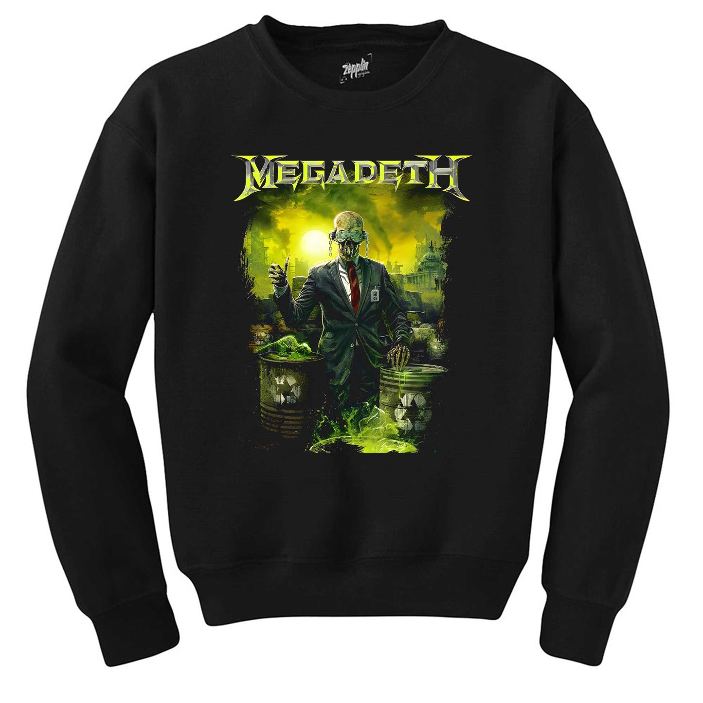 Megadeth Waste Profit Siyah Sweatshirt