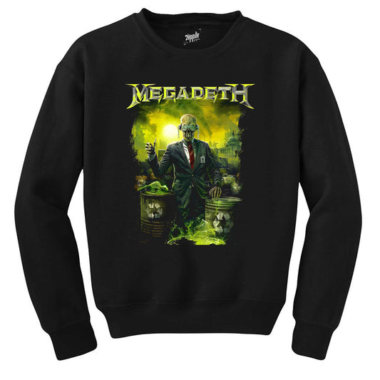 Megadeth Waste Profit Siyah Sweatshirt
