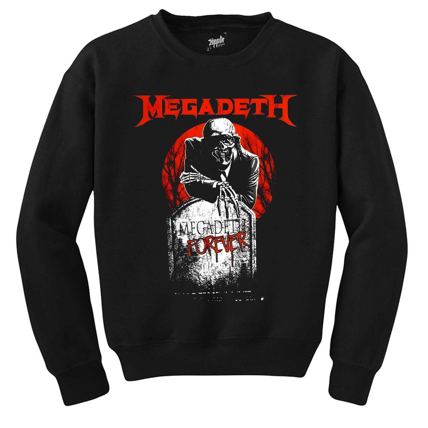 Megadeth Forever on Reels Siyah Sweatshirt