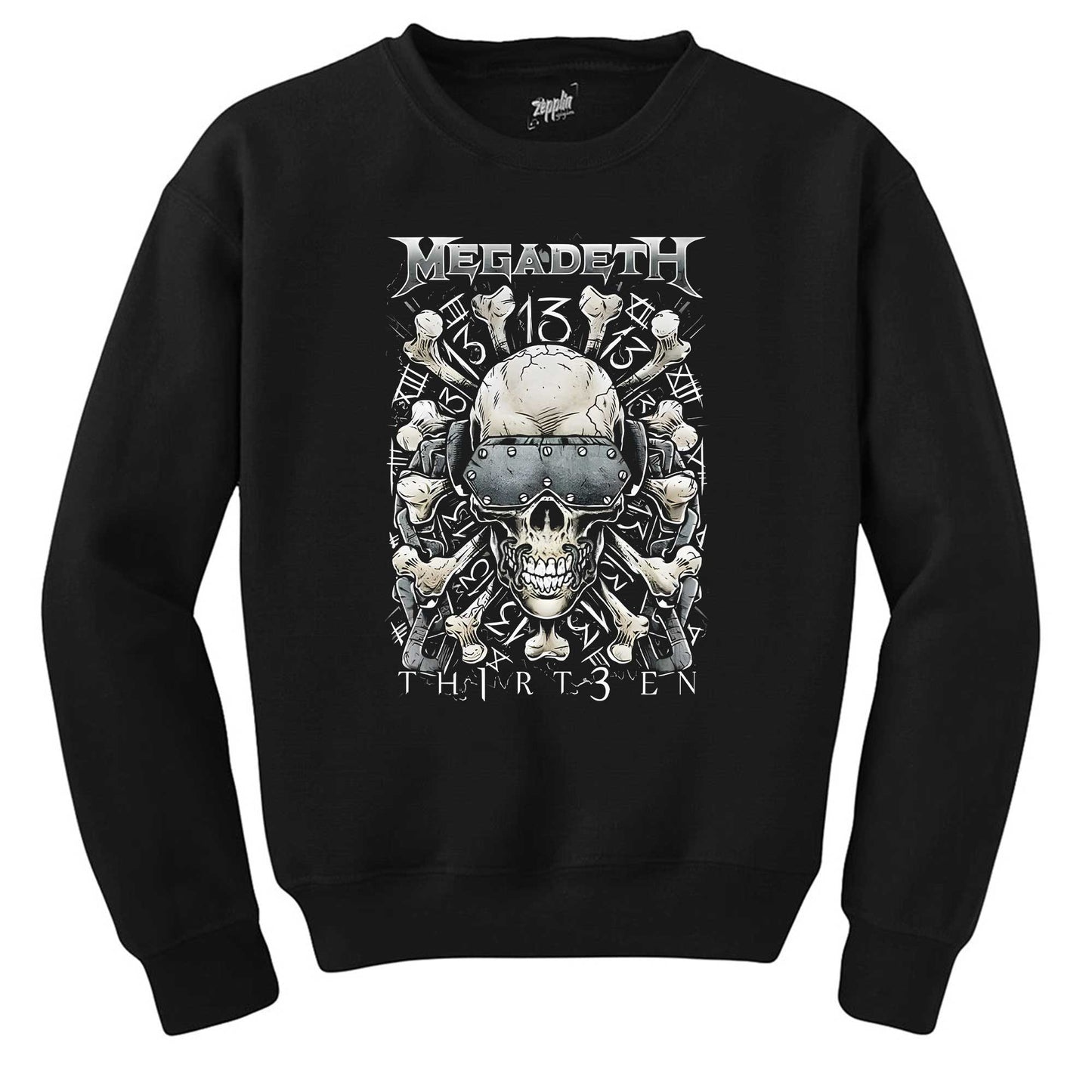 Megadeth Th1rt3en Siyah Sweatshirt