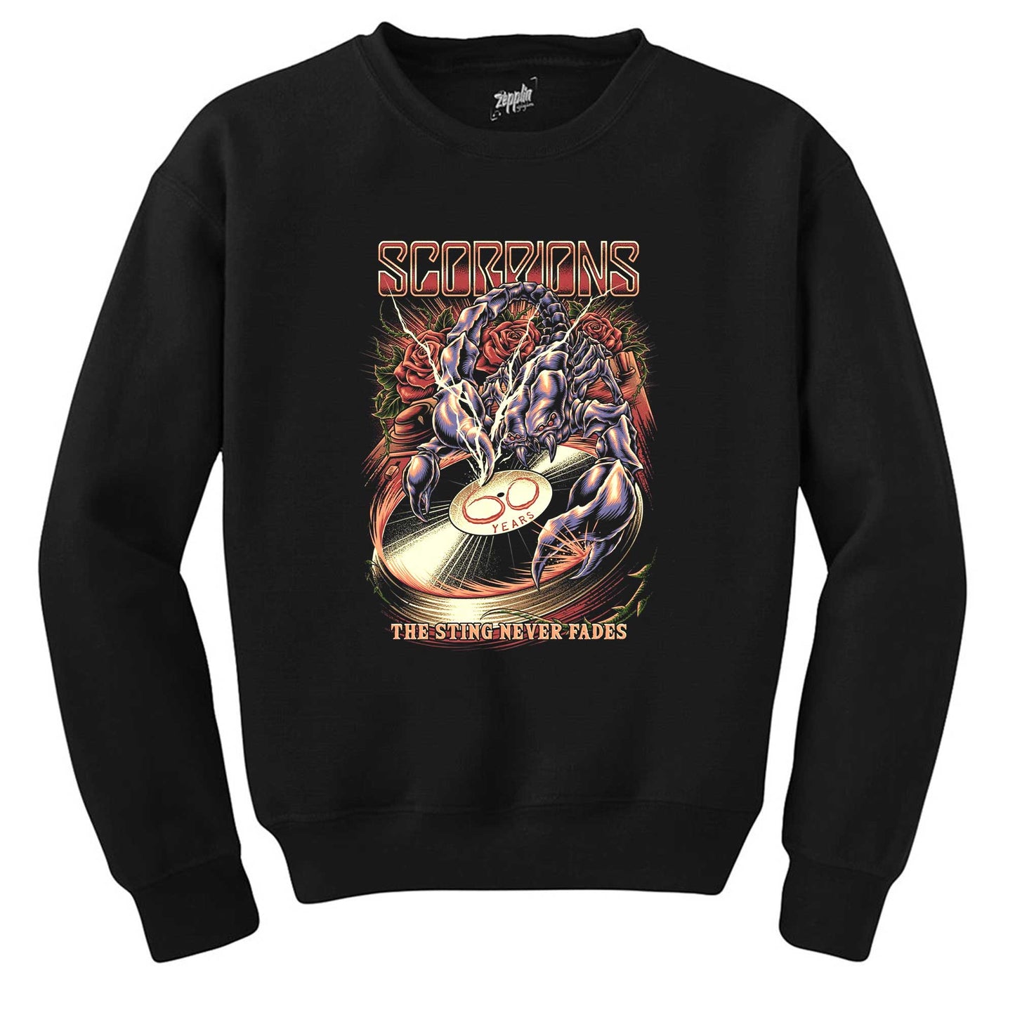 Scorpions The Sting Never Fades Siyah Sweatshirt
