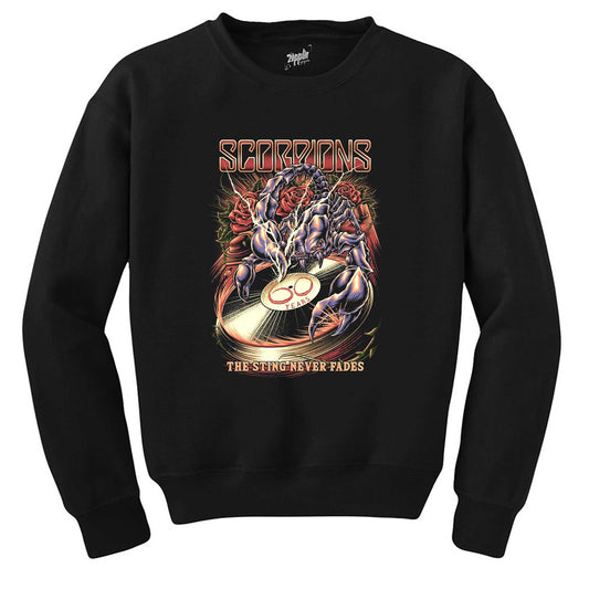 Scorpions The Sting Never Fades Siyah Sweatshirt