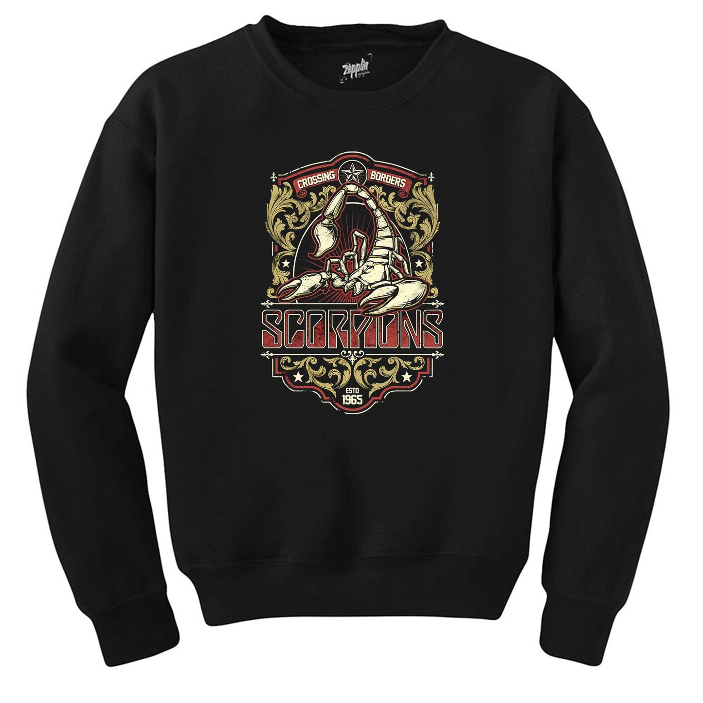 Scorpions Crossing Borders Siyah Sweatshirt