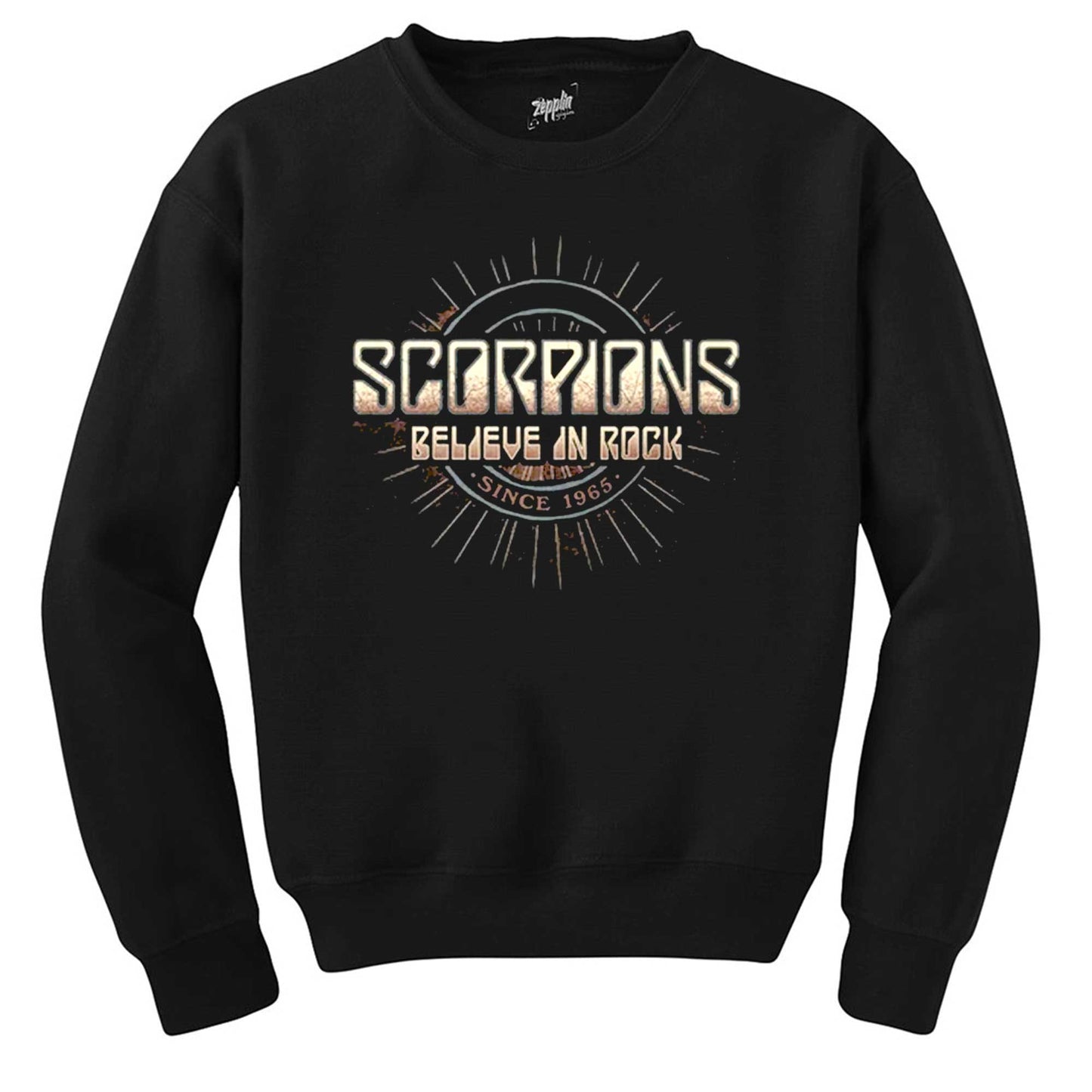 Scorpions Believe In Rock Siyah Sweatshirt