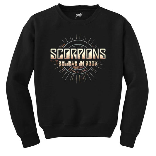 Scorpions Believe In Rock Siyah Sweatshirt