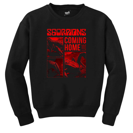 Scorpions Coming Home Siyah Sweatshirt