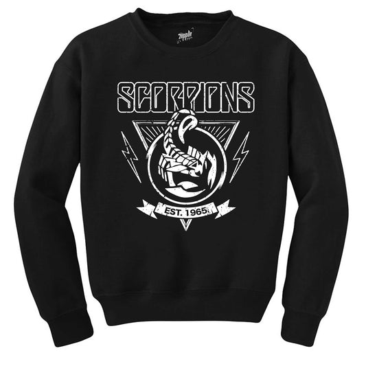 Scorpions Est. 1965 Siyah Sweatshirt