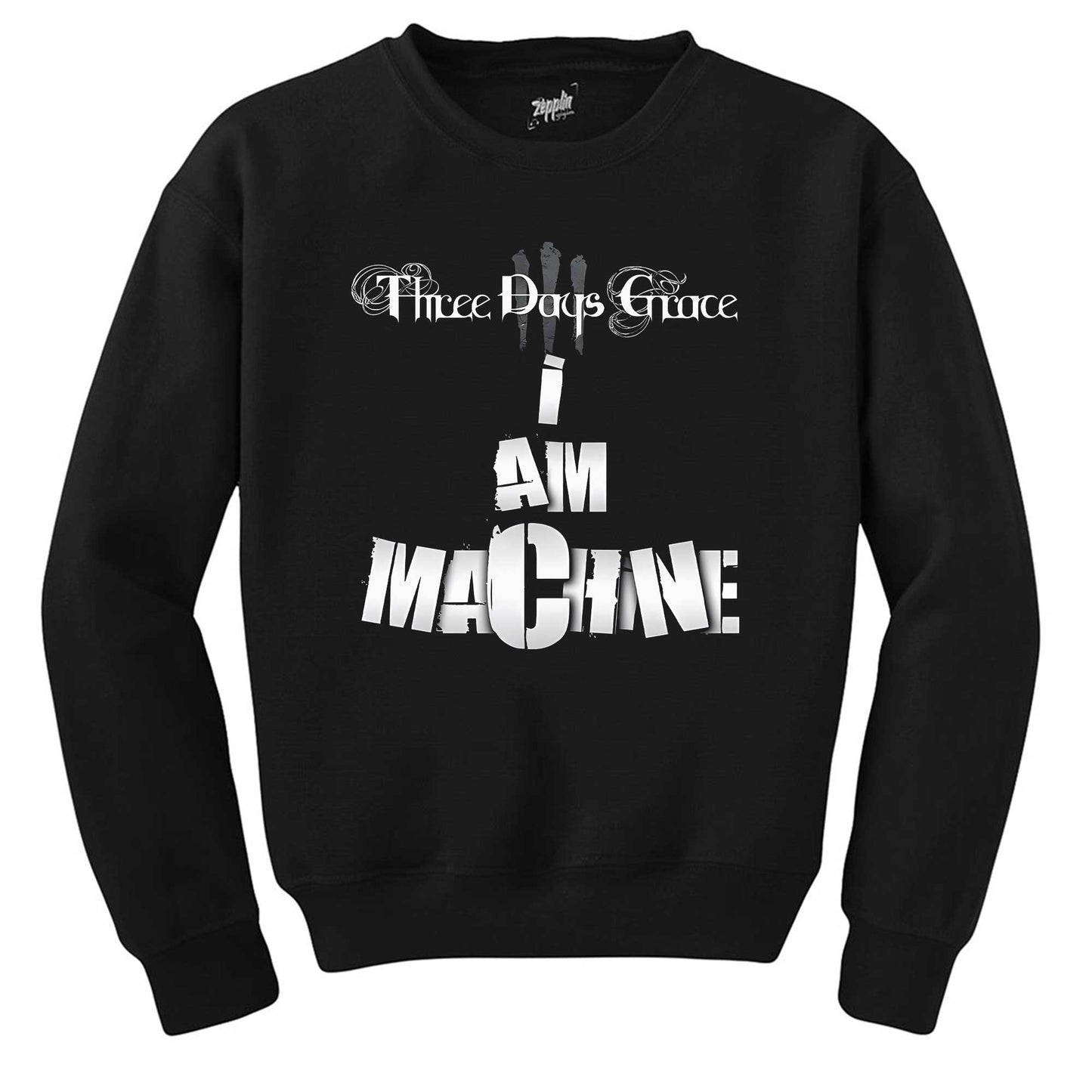 Three Days Grace I AM MACHINE Siyah Sweatshirt