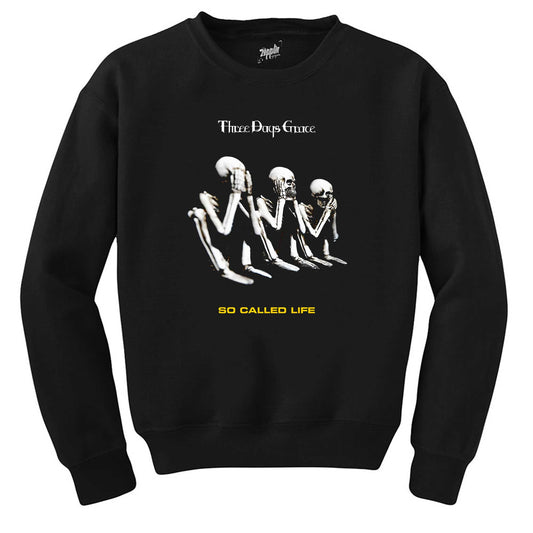 Three Days Grace So Called Siyah Sweatshirt