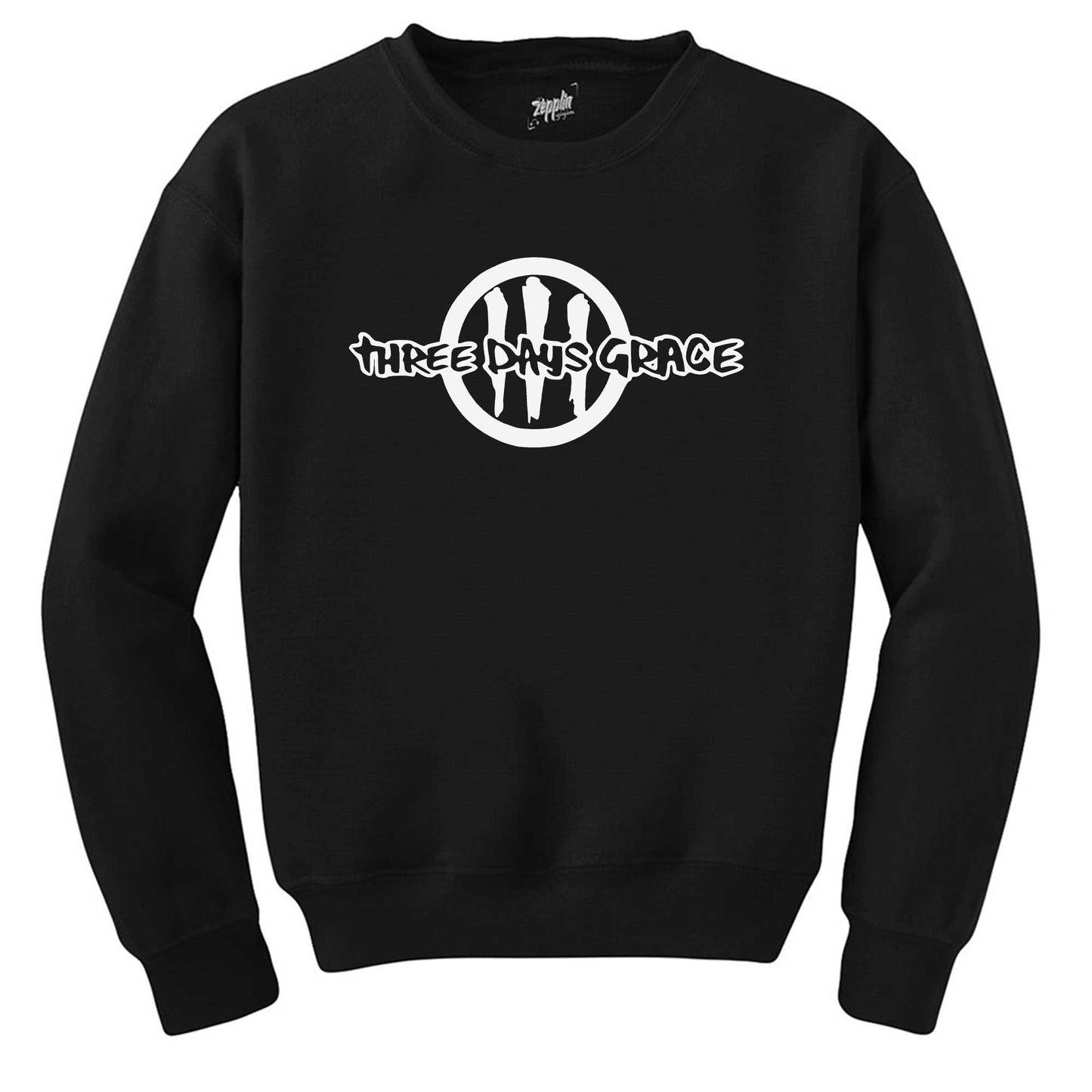 Three Days Grace Logo Siyah Sweatshirt