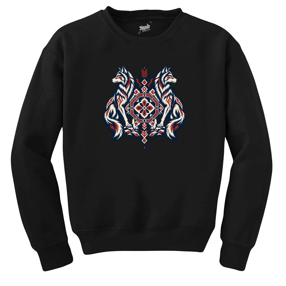 Muhafız Bozkurtlar Siyah Sweatshirt
