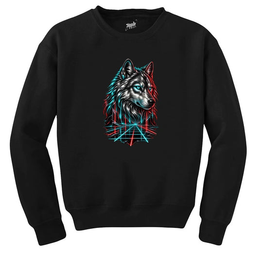 Neon Bozkurt Siyah Sweatshirt