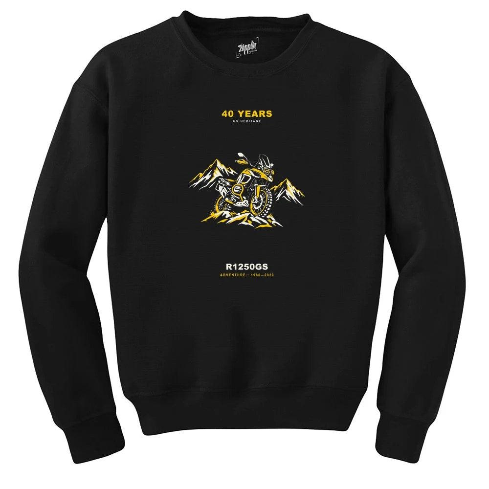 Bmw Alp Keşfi Siyah Sweatshirt