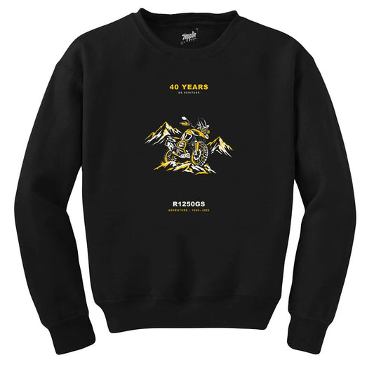 Bmw Alp Keşfi Siyah Sweatshirt