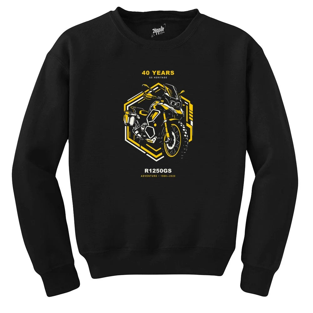 Bmw Teknolojik Altıgen Siyah Sweatshirt