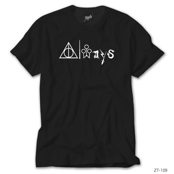 Harry Potter Always Siyah Tişört