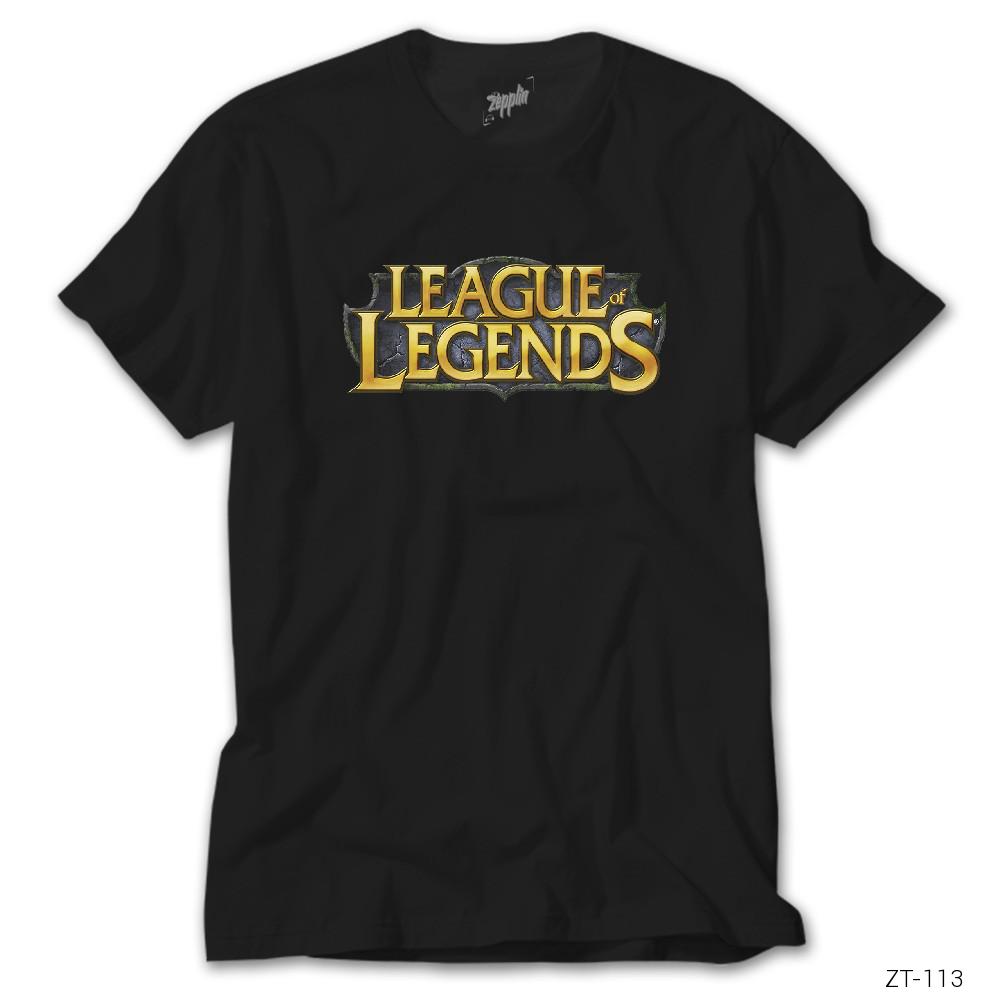League of Legends Logo Siyah Tişört