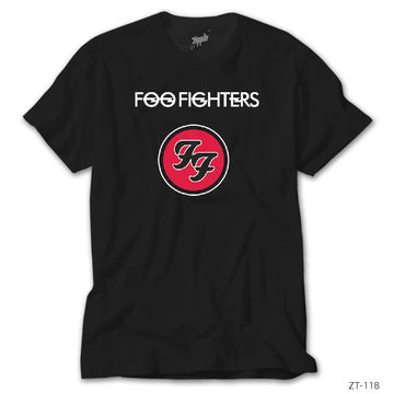 Foo Fighters FF Logo Siyah Tişört