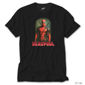 Deadpool Duruş Siyah Tişört